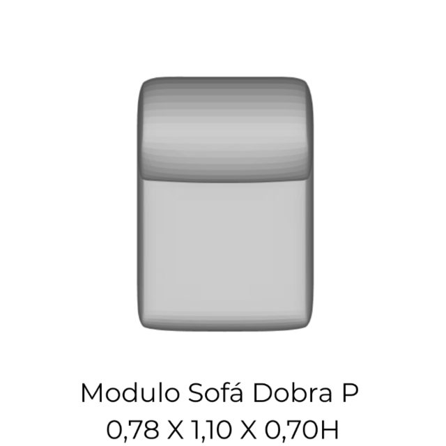 Modulo Sofá Dobra P - 0,78 X 1,10 X 0,70H
