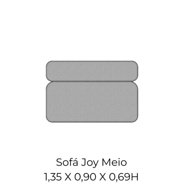 Modulo Sofá Joy Meio - M135 1,35 X 0,90 X 0,69H