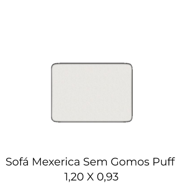 Modulo Sofá Mexerica Sem Gomos Puff - 1,20 X 0,93