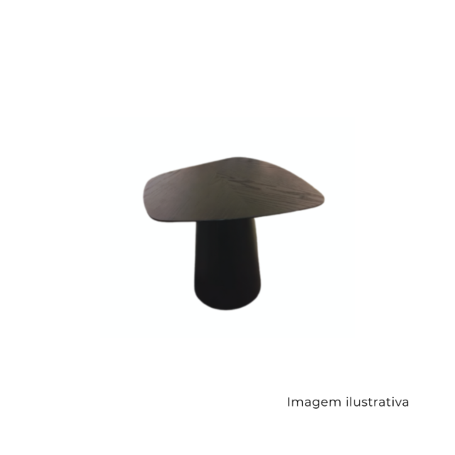 Mesa Lateral Concrete Disforme Madeira SR1331