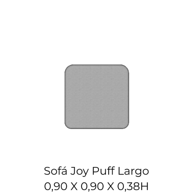 Modulo Sofá Joy Puff Largo - PL090 0,90 X 0,90 X 0,38H