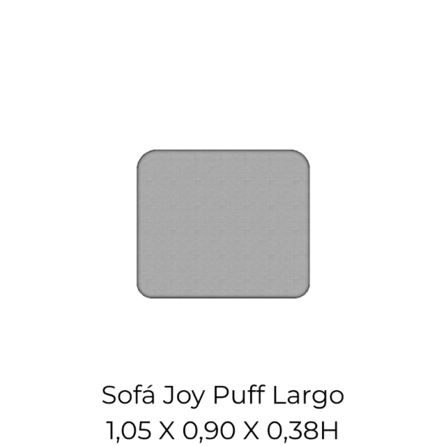 Modulo Sofá Joy Puff Largo - PL105 1,05 X 0,90 X 0,38H