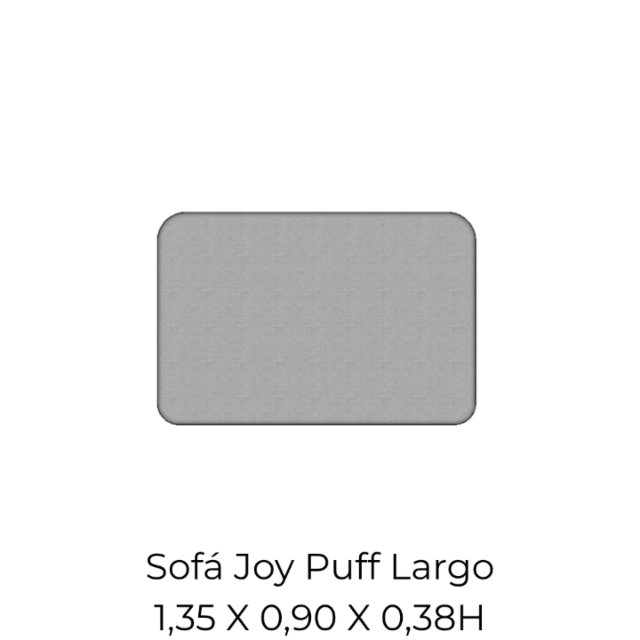 Modulo Sofá Joy Puff Largo - PL135 1,35 X 0,90 X 0,38H