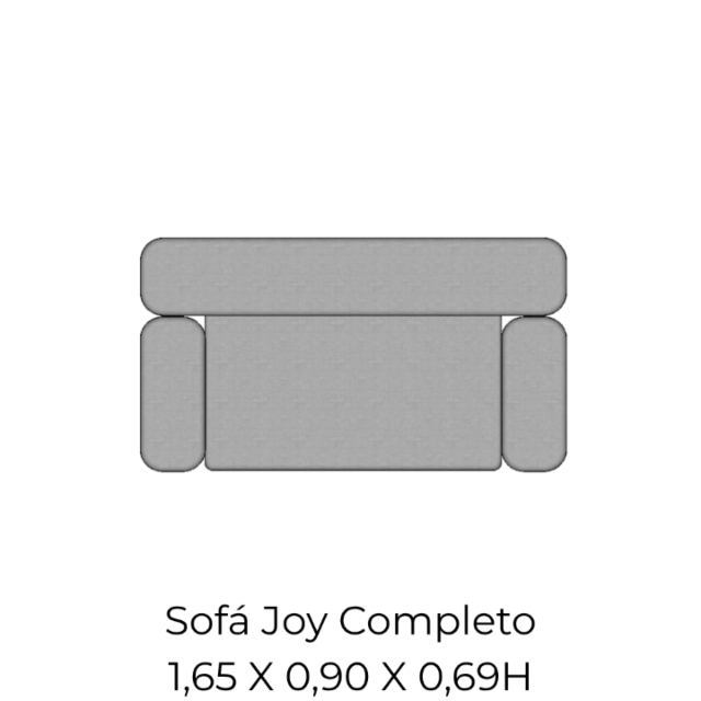 Modulo Sofá Joy Completo - SJ165 1,65 X 0,90 X 0,69H