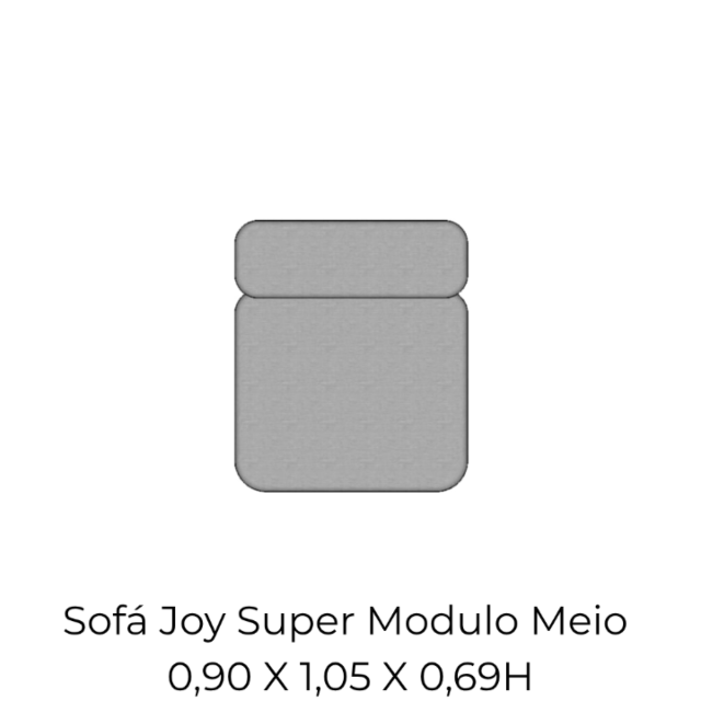 Modulo Sofá Joy Super Modulo Meio - SMM090 0,90 X 1,05 X 0,69H