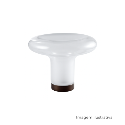 Abajur Boom Transparente - Café SR11765
