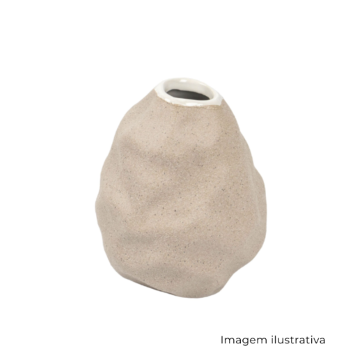 Vaso Em Cerâmica Cinza 661124 SR 12319