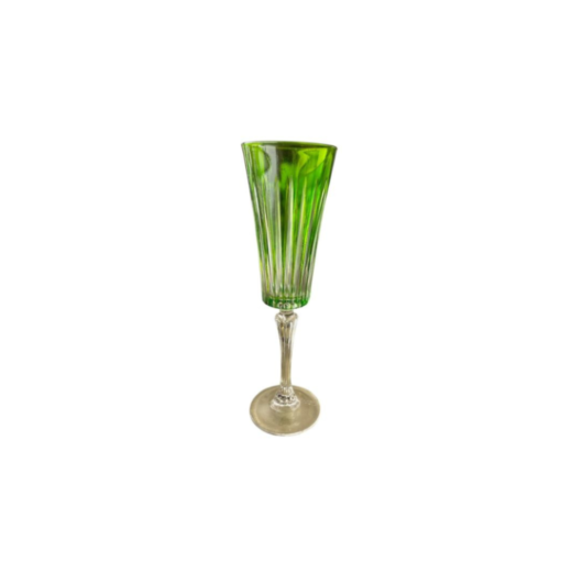 Taça Em Cristal Verde Para Flute 72835 SR12408