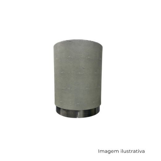 Banqueta Redonda Decorativa Em Madeira 62610 SR12805