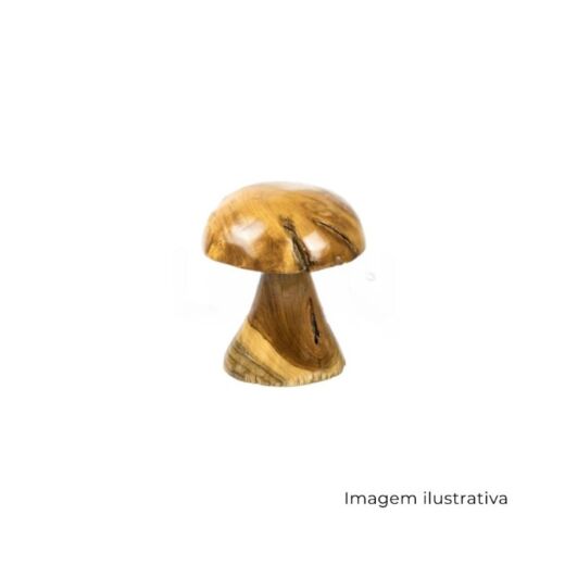 Decoração Em Madeira Cogumelo 71472 SR12811