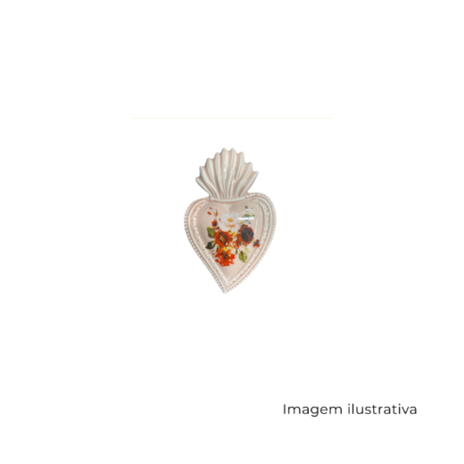 Sagrado Coração Rosa Floral SR12859