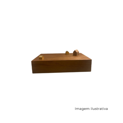 Estojo Palafita Retangular Latão SR12875