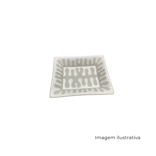 Bandeja Decorativa Em Cerâmica SR12884