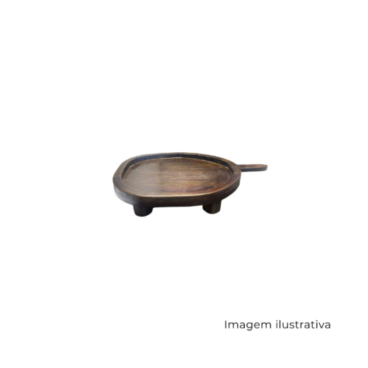 Prato Decorativo Em Madeira Reciclada SR12895