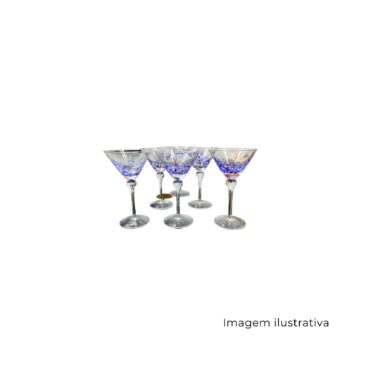 Taça Aurora Vidro Colorido SR12939