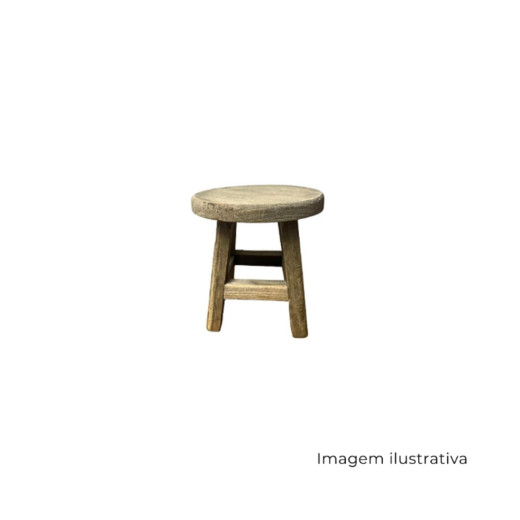 Banco Decorativo Em Madeira 21638 SR13114