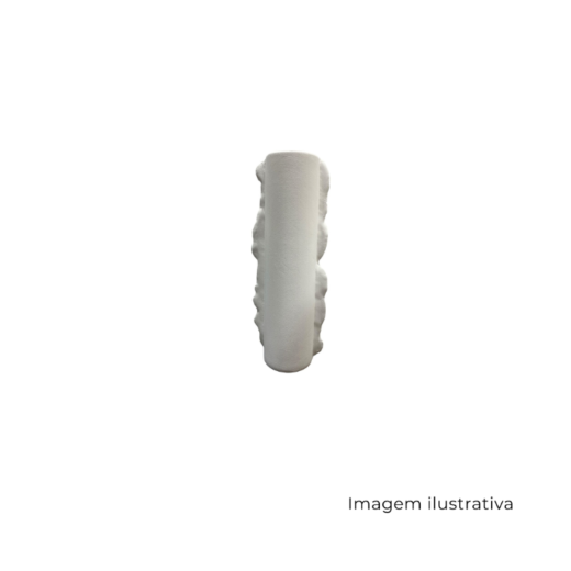 Vaso Tubo Rebarbas M Alto Branco VT0201 SR13209