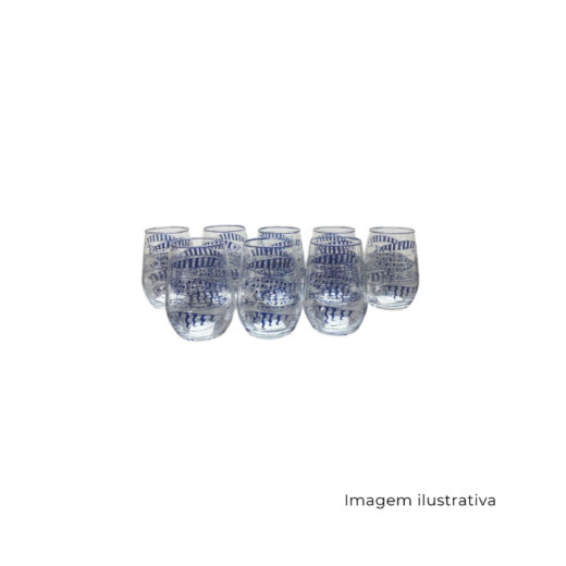 Copo Dubai Peixes Azul Prússia SR13282