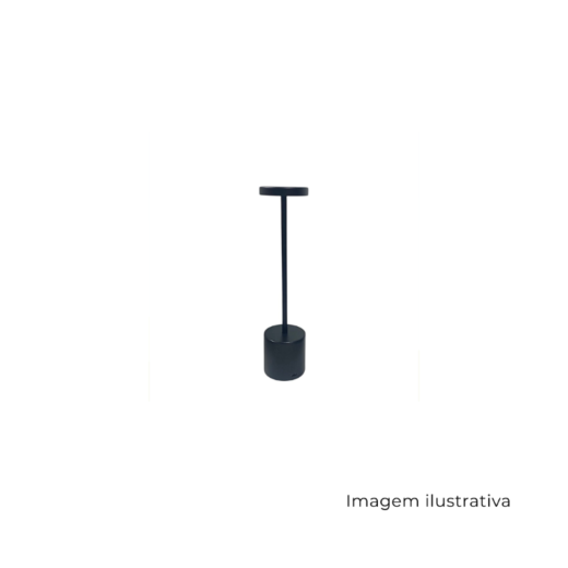 Luminária De Led Mesa USB Metal Preto 19002 SR13287