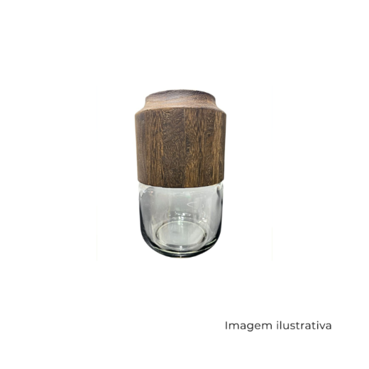 Vaso Vidro Cinza 19420 SR13301