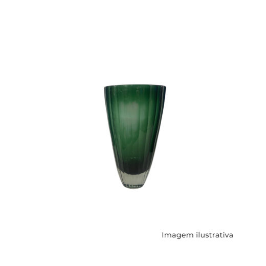 Vaso Em Vidro Verde G 64278 SR13396