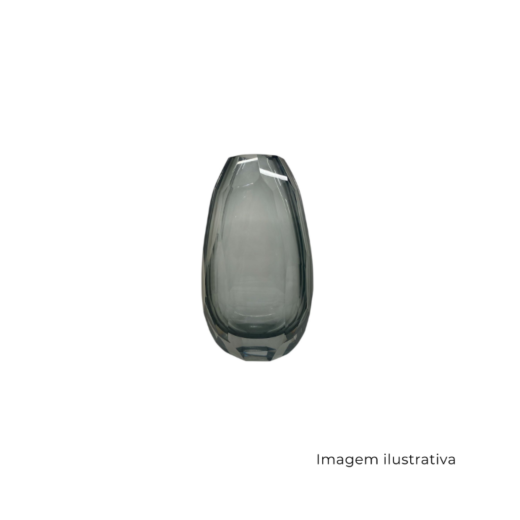 Vaso Em Vidro Cinza 534623 SR13405