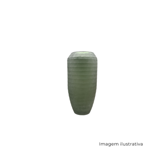 Vaso Em Vidro Verde Fosco G 68445 SR13425