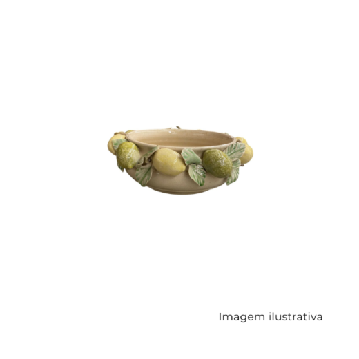 Centro De Mesa Em Ceramica Limoes Siciliano 71605 SR13457