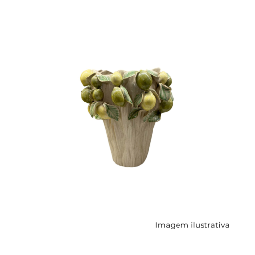 Vaso Em Ceramica Limoes Siciliano 71602 SR13458