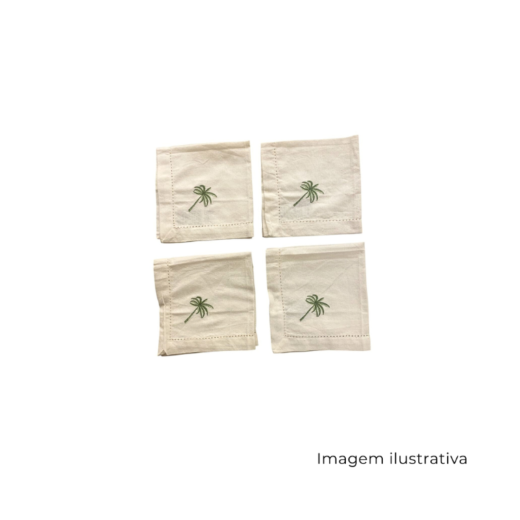Guardanapo Algodao Com Ajour Cru Coqueiro 107-124 SR13507