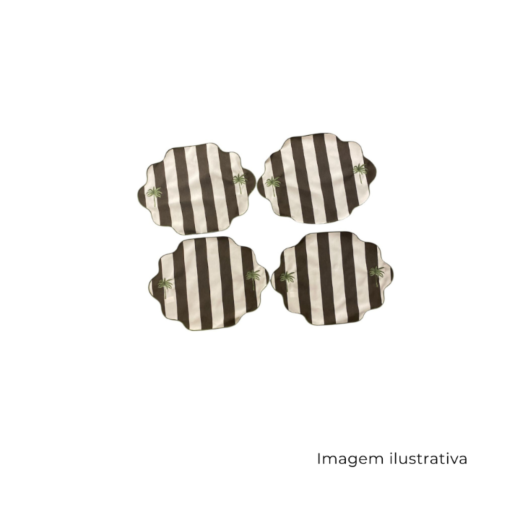 Jogo Americano Listrado 52X40 Coqueiro 112-152 SR13508