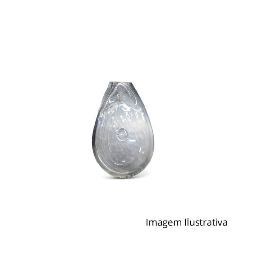 Vaso Nuvem Cratera De Parede Medio Transparente NCDPMTR ACV13572