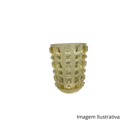 Vaso Em Vidro Ambar Fosco 75706 ACV13587