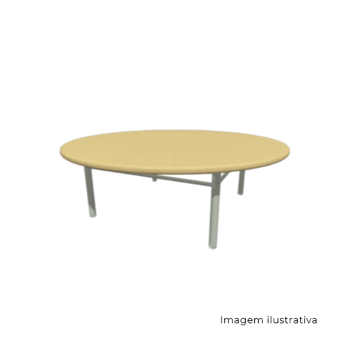 Mesa De Centro Slim Redonda Especial Formica