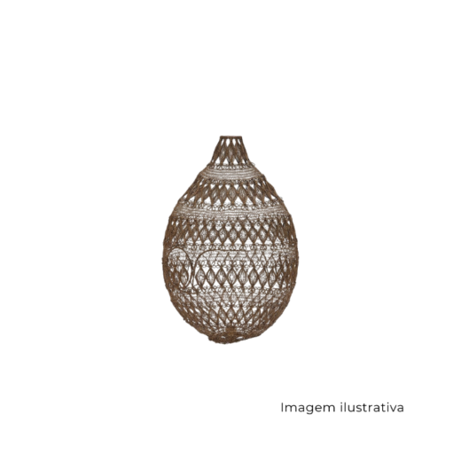 Lustre Elétrico De Metal Dourado M SR10511