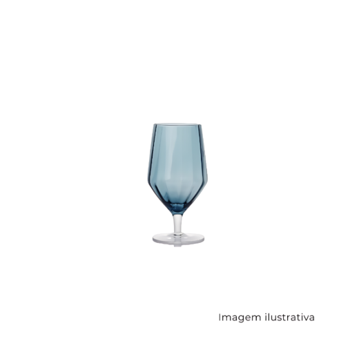 Taça De Vidro Azul 450Ml 74815 SR12248