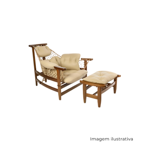 Poltrona Jangada Com Banqueta SR1643