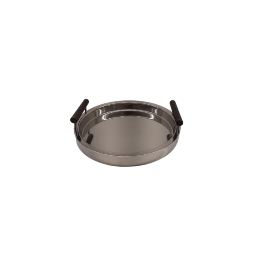 BANDEJA DECORATIVA REDONDO COM ALÇA SR11837