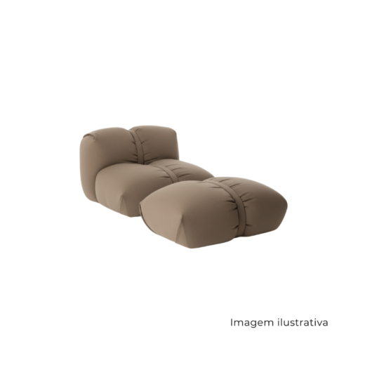 Poltrona Com Pufe Fita SR1459
