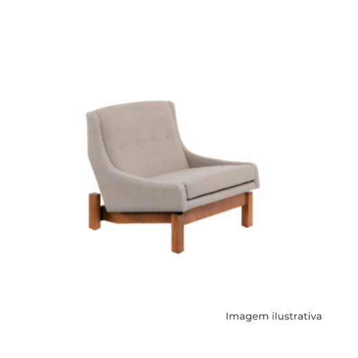 Poltrona Paraty Com Banqueta SR826