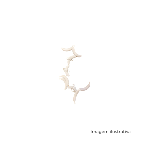 Escultura Frutas Bananas Branca E0301 SR13195