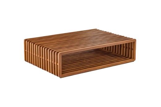 Mesa De Centro Ritmo Box Corpo Madeira