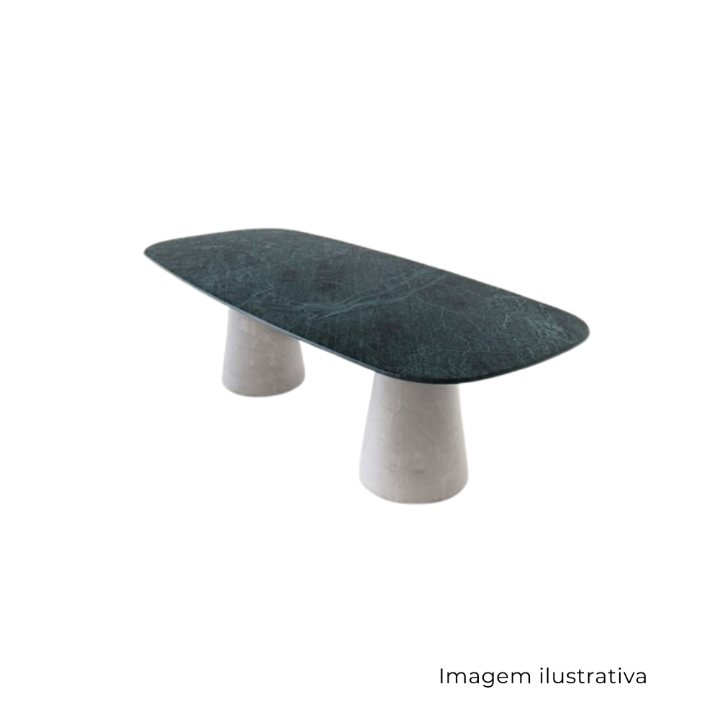Mesa Jantar Concrete Disforme Mármore SR1589