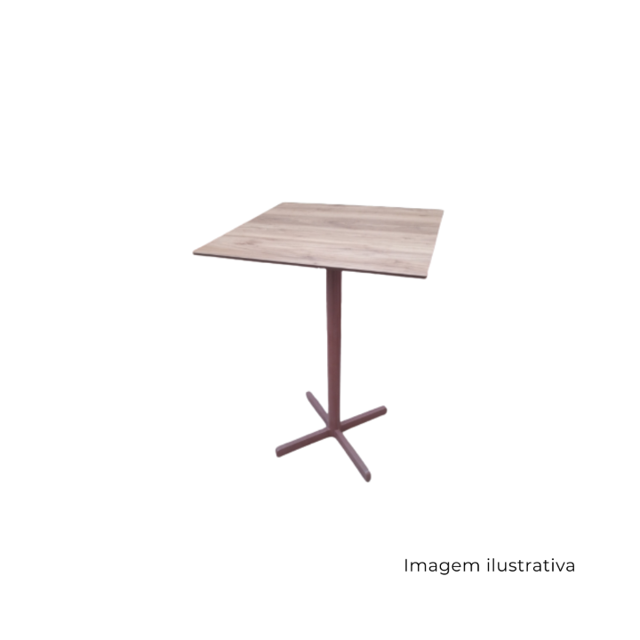 Mesa Auxiliar Flex Quadrada - Fórmica SR1326