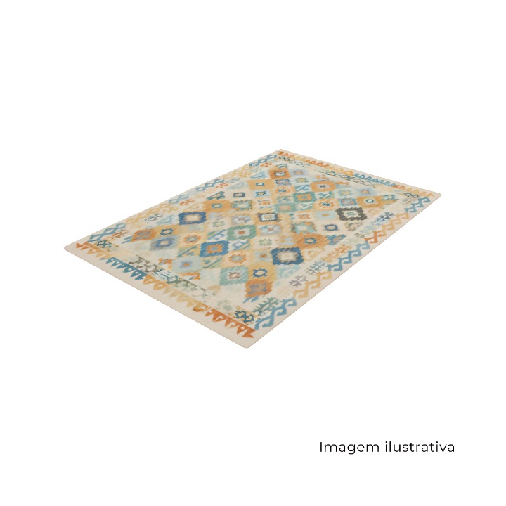 Tapete Kilim Paquistanes Retangular - 2,97C X 2,53L SR821