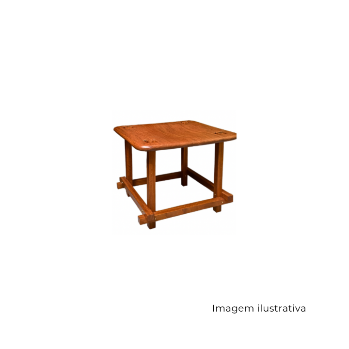 Banco Pequi Em Madeira Jatobá e Latão 20000002 SR1689