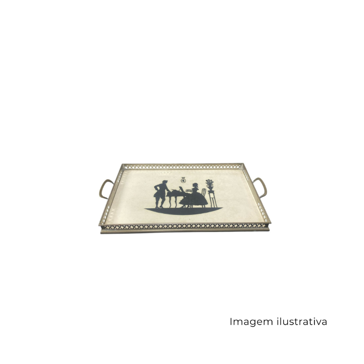 Bandeja Retangular Com Figuras SR13059