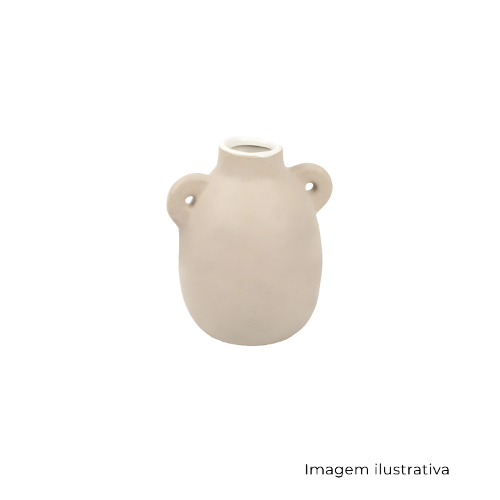 Vaso Em Cerâmica Cinza 661131 SR 12321