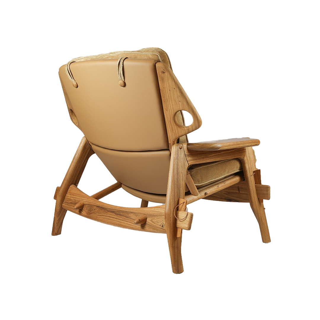 Poltrona Benjamin Com Banqueta SR235