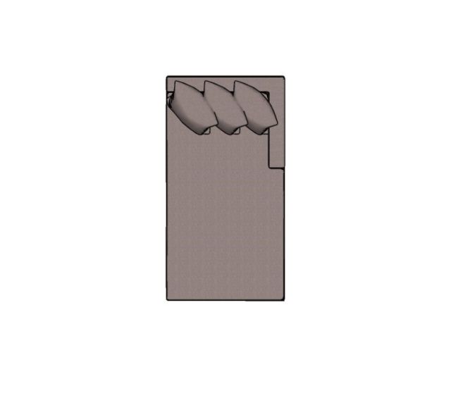 Chaise Fillet Com Almofadao Canto Direito - 0,90 X 1,70